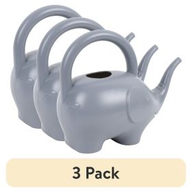 (3 pack) Gray Plastic Elephant Kids Watering Can